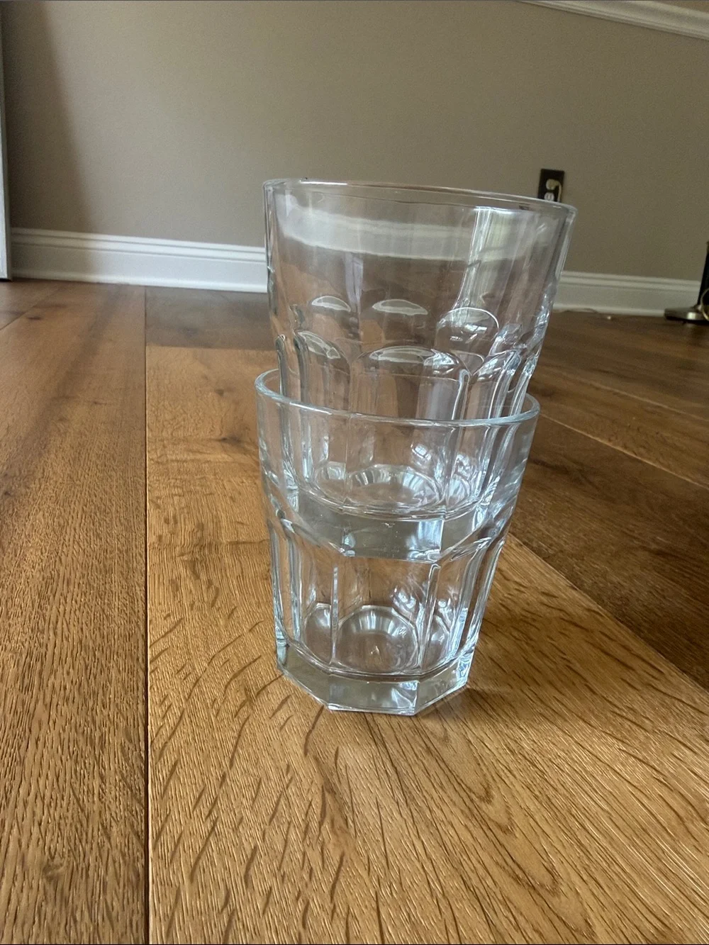 Clear Glass Tumbler Set of 2